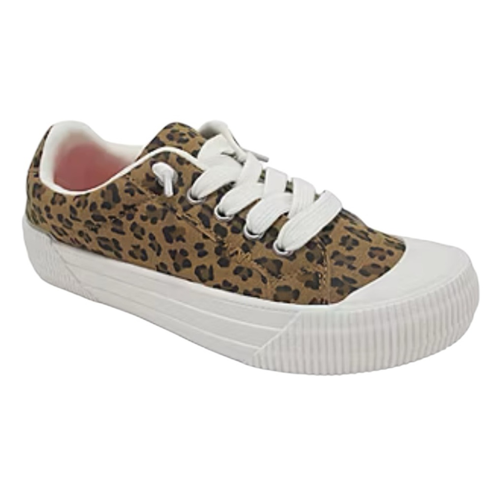 POP NIB Leopard, White Platform Slip-on Sneakers | 7 - Picture 2 of 16
